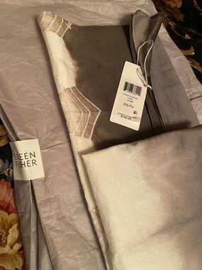 EILEEN FISHER SCARF LUNA SILK & ORGANIC COTTON 74" x 17" MULTI COLORS